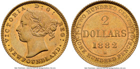 Newfoundland. Victoria gold 2 Dollars 1882-H AU58 NGC, Heaton mint, KM5. From the Robert C. Pickett Collection HID09801242017 © 2024 Heritage Auctions...