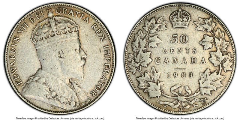 Edward VII 50 Cents 1903-H VF35 PCGS, Heaton mint, KM12. HID09801242017 © 2024 H...