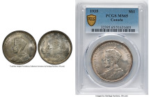 George V Dollar 1935 MS65 PCGS, Royal Canadian mint, KM30. HID09801242017 © 2024 Heritage Auctions | All Rights Reserved www.HA.com/TexasAuctioneerLic...