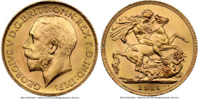 George V gold Sovereign 1911-C MS63 NGC, Ottawa mint, KM20, S-3997. First date of type. From the Robert C. Pickett Collection HID09801242017 © 2024 He...