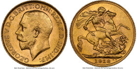 George V gold Sovereign 1918-C MS62 NGC, Ottawa mint, KM20, S-3997. HID09801242017 © 2024 Heritage Auctions | All Rights Reserved www.HA.com/TexasAuct...