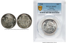 George VI "Narrow Date" 50 Cents 1948 MS63 PCGS, Royal Canadian mint, KM45. Narrow Date variety. HID09801242017 © 2024 Heritage Auctions | All Rights ...