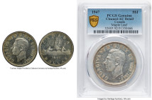 George VI "Maple Leaf" Dollar 1947 AU Details (Cleaned) PCGS, Royal Canadian mint, KM37. Maple Leaf At Date. HID09801242017 © 2024 Heritage Auctions |...