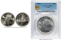 George VI Prooflike Dollar 1950 PL66 PCGS, Royal Canadian mint, KM46. Logs on island variety. HID09801242017 © 2024 Heritage Auctions | All Rights Res...