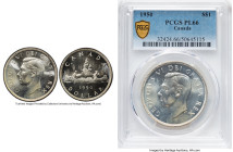 George VI Prooflike Dollar 1950 PL66 PCGS, Royal Canadian mint, KM46. Logs on island variety. HID09801242017 © 2024 Heritage Auctions | All Rights Res...