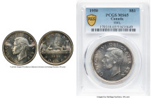 George VI Dollar 1950 MS65 PCGS, Royal Canadian Mint, KM46. SWL (Short Water Lines). HID09801242017 © 2024 Heritage Auctions | All Rights Reserved www...