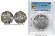 George VI Prooflike Dollar 1950 PL65 PCGS, Royal Canadian Mint, KM46. Short Water Lines (SWL). HID09801242017 © 2024 Heritage Auctions | All Rights Re...