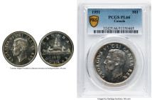 George VI Prooflike Dollar 1951 PL66 PCGS, Royal Canadian mint, KM46. HID09801242017 © 2024 Heritage Auctions | All Rights Reserved www.HA.com/TexasAu...