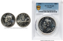 George VI Prooflike Dollar 1951 PL65 PCGS, Royal Canadian mint, KM46. HID09801242017 © 2024 Heritage Auctions | All Rights Reserved www.HA.com/TexasAu...