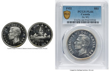 George VI Prooflike "No Water Lines" Dollar 1952 PL66 PCGS, Royal Canadian mint, KM46. HID09801242017 © 2024 Heritage Auctions | All Rights Reserved w...