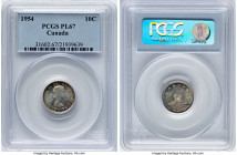 Elizabeth II Prooflike 10 Cents 1954 PL67 PCGS, Royal Canadian mint, KM51. HID09801242017 © 2024 Heritage Auctions | All Rights Reserved www.HA.com/Te...