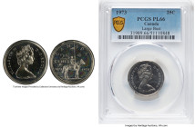 Elizabeth II Prooflike "Large Bust" 25 Cents 1973 PL66 PCGS, Royal Canadian mint, KM81.2. Large bust (132 beads) variety. HID09801242017 © 2024 Herita...