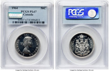 Elizabeth II Prooflike 50 Cents 1964 PL67 PCGS, Royal Canadian mint, KM56. From the Cinderellie Collection HID09801242017 © 2024 Heritage Auctions | A...