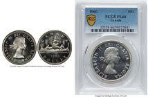 Elizabeth II Prooflike Dollar 1960 PL66 PCGS, Royal Canadian mint, KM54. HID09801242017 © 2024 Heritage Auctions | All Rights Reserved www.HA.com/Texa...