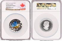 Elizabeth II silver Colorized Proof "Canadian Collage" 50 Dollars (3 oz) 2022 PR70 Ultra Cameo NGC, Royal Canadian mint. Mintage: 3,000. HID0980124201...