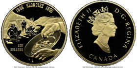 Elizabeth II gold Proof "Klondike Gold Rush - 100th Anniversary" 100 Dollars 1996 PR69 Ultra Cameo NGC, Royal Canadian mint, KM273. HID09801242017 © 2...
