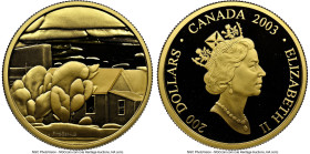 Elizabeth II gold Proof "Lionel Lemoine Fitzgerald" 200 Dollars 2003 PR69 Ultra Cameo NGC, Royal Canadian Mint mint, KM488. Canadian Art Series. HID09...