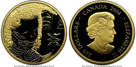 Elizabeth II gold Proof "Alfred Pellan" 200 Dollars 2004 PR69 Ultra Cameo NGC, Royal Canadian Mint mint, KM516. Mintage: 3,917. Canadian Art Series. H...