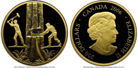 Elizabeth II gold Proof "Timber Trade" 200 Dollars 2006 PR69 Ultra Cameo NGC, Royal Canadian Mint mint, KM594. Historical Commerce series. HID09801242...