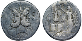 Rome – M. Furius L.f. Philus, Denarius, c. 119