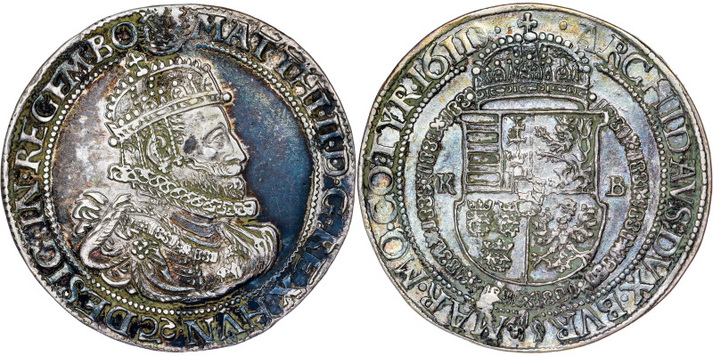 Matthias II, House of Habsburg.
½ Thaler 1611. Kremnitz.
Rare!

Matthias II., RD...