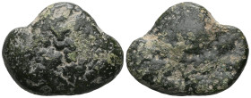 Greek Uncertain mint Æ Aes Rude. Circa 5th-4th century BC. Irregular cast bronze.

 Weight: 17,2 gr Diameter:29,5 mm