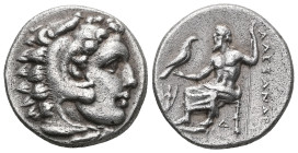 Greek KINGS of MACEDON. Alexander III 'the Great'. 336-323 BC. AR Drachm . Lampsakos mint. Struck under Kalas or Demarchos, circa 328/5-323 BC. Head o...