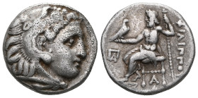 GREEK COINS KINGS OF MACEDONIA PHILIPPUS III ARRHIDAIOS, 323-317 Drachma, Colophon, 323-319. Head of Heracles in lion's skin facing right. Rev. FILIPP...
