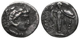 Ancient Greek Coins Mysia, Pergamum. Alexandria Diobol; Mysia, Pergamum; c. 330-284 BC, Diobol. SNG Aulock-1349, SG-3941, BM-8, SNG Cop-319. Obv: Head...