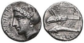 Greek PAPHLAGONIA. Sinope. Circa 410-350 BC. Drachm (Silver), Arte..., magistrate. Head of the nymph Sinope to left, her hair bound in a sakkos. Rev. ...