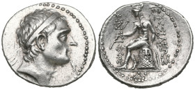 GREEK COINS SELEUKID KINGS, Antiochos III 'the Great', 223-187 BC. Tetradrachm (Silver), uncertain mint in northern Mesopotamia or eastern Syria, afte...