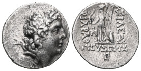 Greek Kings of Cappadocia, Ariarathes IX Eusebes Philopator AR Drachm. Mint A (Eusebia under Mt. Argaios), dated RY 3 = 98/7 BC. Diademed head to righ...