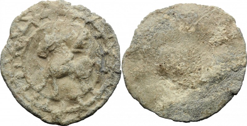 PB Tessera, c. 1st century AD. D/ Pegasus standing left. R/ Blank. PB. g. 5.41 m...