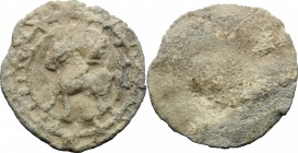 PB Tessera, c. 1st century AD. D/ Pegasus standing left. R/ Blank. PB. g. 5.41 mm. 26.00 About VF.