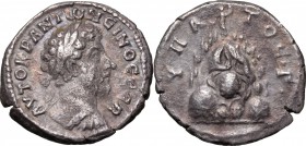 Marcus Aurelius (161-180). AR Didrachm, Cappadocia, Caesarea mint, 161-180. D/ Bust right, laureate, draped, cuirassed. R/ Mount Argaeus. Sear 1661. A...
