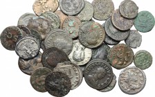 Multiple lot of 3 AR and 35 AE 4 Roman Imperial coins. AE. Includes also doubtful coins. About VF/Good F.