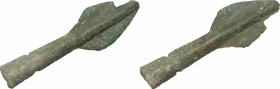 Bronze Age spear-head.
 170 mm.