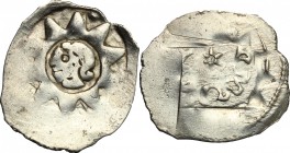 Austria. Ottokar II as Duke of Austria (1251-1278). AR Wiener Pfennig, Vienna mint, 1251-1276). CNA I. B 174. AR. g. 0.90 mm. 17.00 About VF.