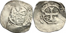 Austria. Bernhard Duke of Carinthia (1202-1256). AR Friesacher Pfennig, St. Veit mint, 1202-1256. CNA I. C b 17. AR. g. 1.06 mm. 19.00 About VF.