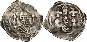 Austria. Eberhard II (1200-1246). AR Friesacher Pfennig, Pettau mint, 1220-1230. CNA I. C g 1. AR. g. 0.79 mm. 17.00 Toned. About VF.