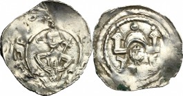 Austria. Leopold VI Duke of Styria (1194-1230). AR Friesacher Pfennig, Pettau mint, 1220-1230. CNA I. C g 5. AR. g. 0.90 mm. 19.00 VF.