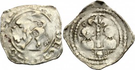 Austria. AR Friesacher Pfennig, Gutenwert mint, 1220-1240. CNA I. C j 105. AR. g. 0.89 mm. 19.00 About VF.
