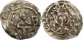 Germany. Heinrich I of Molenark, Archbishop of Cologne (1225-1235). AR Kölner Pfennig, Attendorn mint, 1225-1235. Häv. 795. Bergh. 7. AR. g. 1.24 mm. ...