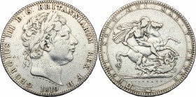 Great Britain. George III (1760-1820). AR Crown, 1819. KM 675. AR. g. 28.00 mm. 38.00 About VF.