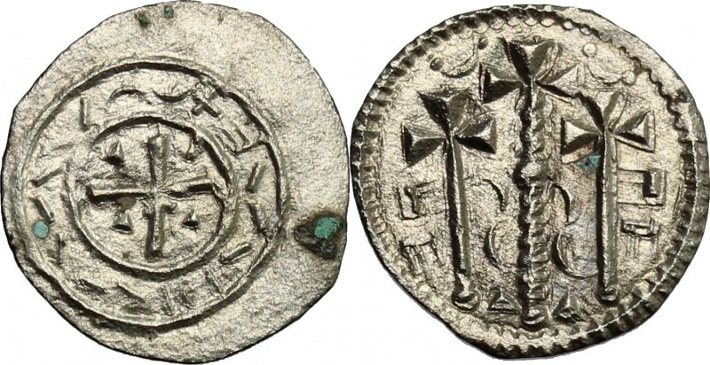 Hungary. Stephan II (1116-1131). AR Denar, 1116-1131. Unger 37. Huszár 47. AR. g...