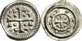 Hungary. Stephan II (1116-1131). AR Denar, 1116-1131. Unger 42. Huszár 76. AR. g. 0.30 mm. 11.00 EF.