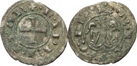 Italy. Federico II (1194-1250). BI Half denaro 1221, Messina mint. MIR 110. Sp. 108. BI. g. 0.40 mm. 15.00 Rare. VF.