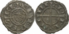 Italy. Federico II (1194-1250). BI Denar, Sicily, Brindisi mint, 1238-1239. MEC 549. BI. g. 0.62 mm. 17.00 Toned. VF.