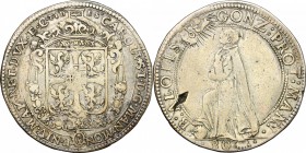 Italy. Charles I Gonzaga Nevers (1627-1637). AR Half ducatone, Mantova mint. CNI 32, tav. XXX. 1. MIR 647/1. AR. g. 14.98 mm. 38.00 Very rare. Small m...
