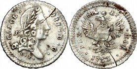 Italy. Carlo III (1720-1734). AR 2 tarì 1733, Palermo mint. Sp. 63. MIR 534. AR. g. 4.56 mm. 25.00 Flan crack Good VF.